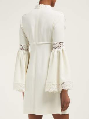 Giambattista Valli Lace-panel Crepe Dress - Ivory