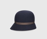 Thumbnail for your product : Borsalino Asymmetric Cloche Hat
