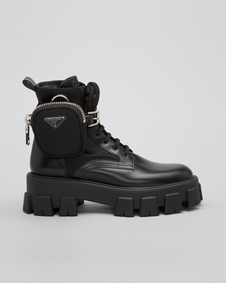 Zip pocket combat boots Clearance