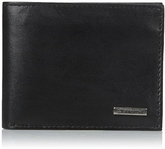 Steve Madden Men's Leather Passcase Wallet with Key Fob