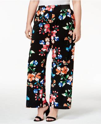 INC International Concepts Plus Size Printed Pants, Only at Macy's