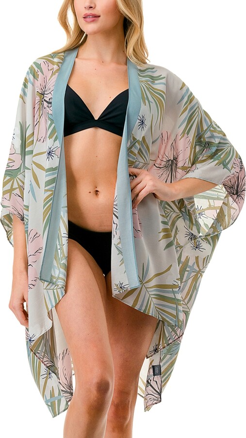 MARCUS ADLER Floral Kimono Cover Up