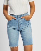 Thumbnail for your product : Lee Women's Blue Denim - Long Shorts - Size 6 at The Iconic