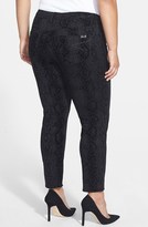 Thumbnail for your product : 7 For All Mankind Seven7 Python Flocked Ponte Pants (Plus Size)