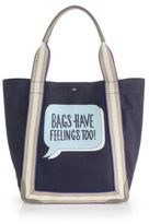 Thumbnail for your product : Anya Hindmarch Bags Have Feelings Too Canvas Tote