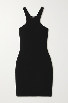 GAUGE81 Avila Ribbed-knit Mini Dress - Black