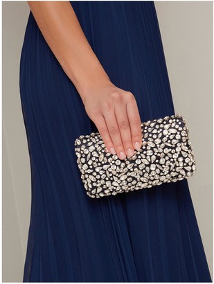 navy clutch bag uk