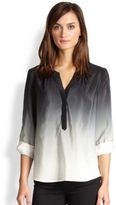 Thumbnail for your product : Milly Silk Ombré Blouse
