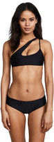 Thumbnail for your product : Mikoh Queensland Cross Shoulder Bikini Top