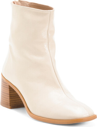 TJMAXX Patent Leather Camila Ankle Boots For Women, Leather/Gold