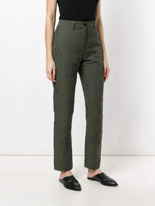 Damir Doma embroidered slim-fit trousers