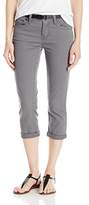 Thumbnail for your product : UNIONBAY Junior's Winnie Belted Solid Crop Pant
