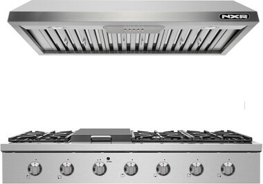NXR Professional Ranges 2 Piece Kitchen Package with 48" Pro Style Gas Range & 48" Range Hood