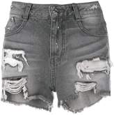 Thumbnail for your product : Sjyp cut off denim shorts