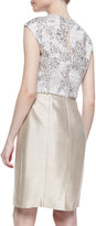 Thumbnail for your product : Kay Unger New York Cap-Sleeve Sequined Bodice Cocktail Dress