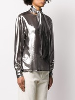 Thumbnail for your product : Roseanna Metallic Tied Neck Shirt