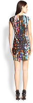 Thumbnail for your product : McQ Printed Stretch Cotton Body-Con Dress