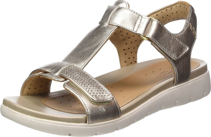 clarks ladies t bar sandals