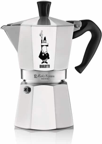 Bialetti Moka Express 3 Cup Aluminum Stove Top Kettle Coffee Maker Press