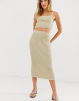 Thumbnail for your product : ASOS DESIGN DESIGN co-ord rib knit bralet