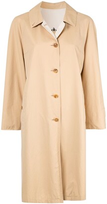 Burberry Pre-Owned 1990s Button-Pockets Coat