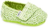 Thumbnail for your product : Toms 'Tiny Classic - Crochet' Slip-On (Baby, Walker & Toddler)
