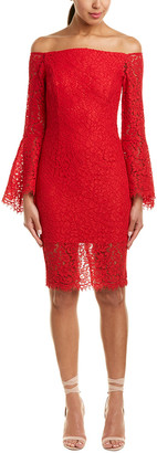 bardot jolie print midi dress