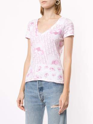 Christian Dior Pre-Owned floral Trotter pattern T-shirt