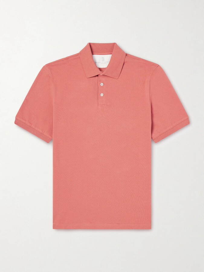 Brunello Cucinelli Slim-Fit Cotton-Piqué Polo Shirt