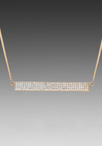 Thumbnail for your product : Rebecca Minkoff Pave ID Plate Necklace