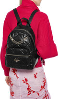 Thumbnail for your product : Love Moschino Chain-embellished quilted faux leather backpack