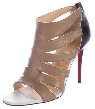 Christian Louboutin Leather Cage Sandals