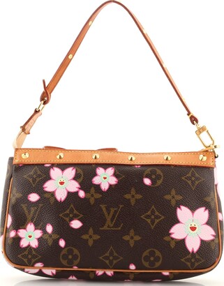 Louis Vuitton Pochette Accessoires Limited Edition Cherry Blossom Monogram  Neutral 1448921