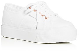 superga lace up platform sneakers