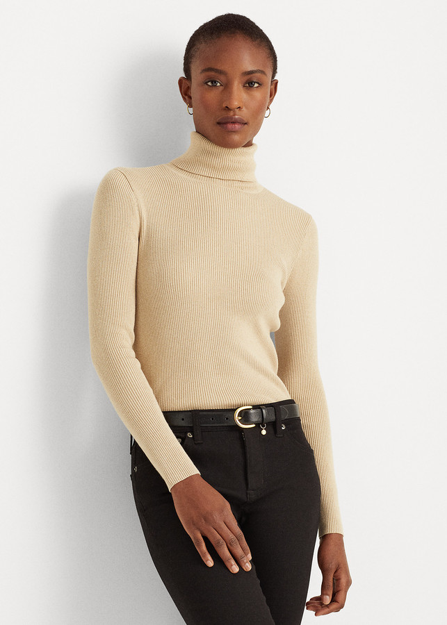 Ralph Lauren Beige Women's Turtleneck Sweaters with Cash Back | Shop the  world's largest collection of fashion | ShopStyle