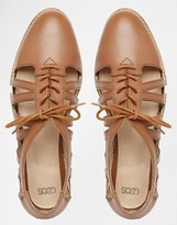 Thumbnail for your product : ASOS MEMBERSHIP Leather Flat Shoes