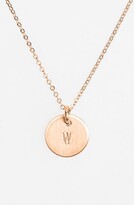 Thumbnail for your product : Nashelle 14k-Rose Gold Fill Initial Mini Disc Necklace
