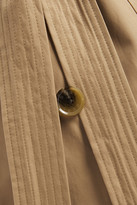 Thumbnail for your product : DKNY Ruffle-trimmed Cotton-blend Trench Coat