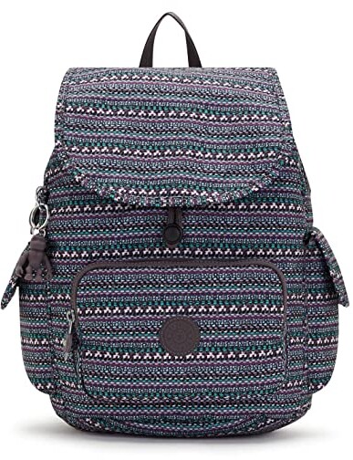 kipling striped backpack