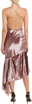 Thumbnail for your product : Milly Velour Silk-Trim Gown