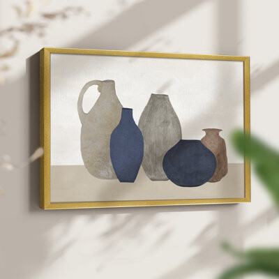 Ophelia & Co. Simple Vessels -Framed Print - Restickable