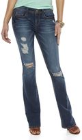 Thumbnail for your product : Mudd destructed skinny bootcut jeans - juniors