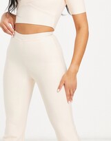 Thumbnail for your product : Band Of Stars premium bandage wide leg pants in cream