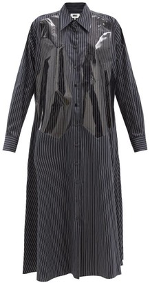 black cotton shirt dress