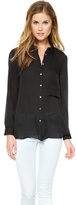 Thumbnail for your product : Haute Hippie Open Back Button Down