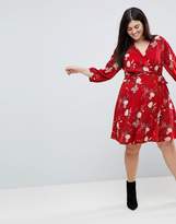 Thumbnail for your product : Yumi Plus Wrap Dress in Floral Print