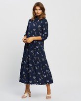 Thumbnail for your product : Y.A.S Women's Navy Maxi dresses - Pleana Maxi Spring Dress - Size One Size, M at The Iconic