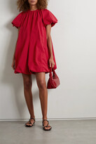 Thumbnail for your product : Renaissance Renaissance Loula Gathered Cotton-poplin Mini Dress - FR36