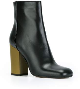 Marni contrast heel ankle boots