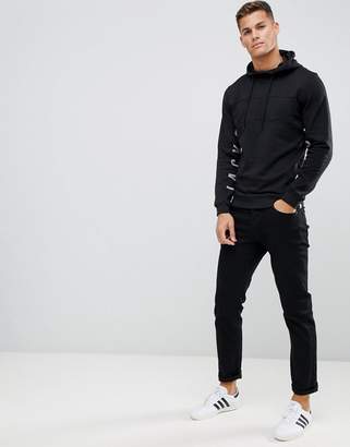 Jack and Jones Core Hoodie With Text Prints